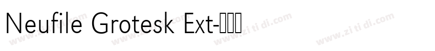 Neufile Grotesk Ext字体转换